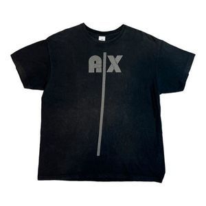 Armani Exchange VTG Faced graphic Logo Short Sleeve T-Shirt Adult Large Black